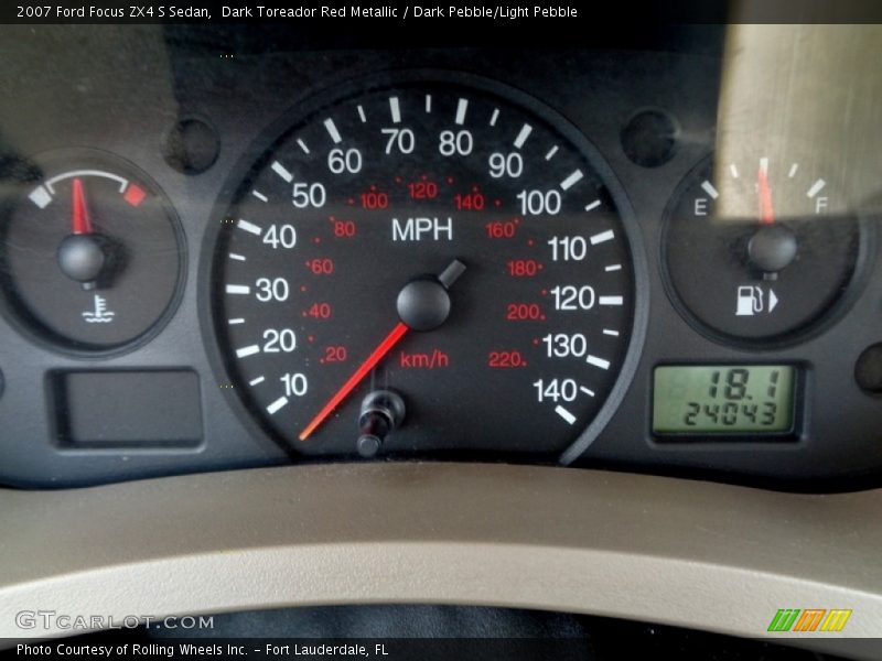 Dark Toreador Red Metallic / Dark Pebble/Light Pebble 2007 Ford Focus ZX4 S Sedan