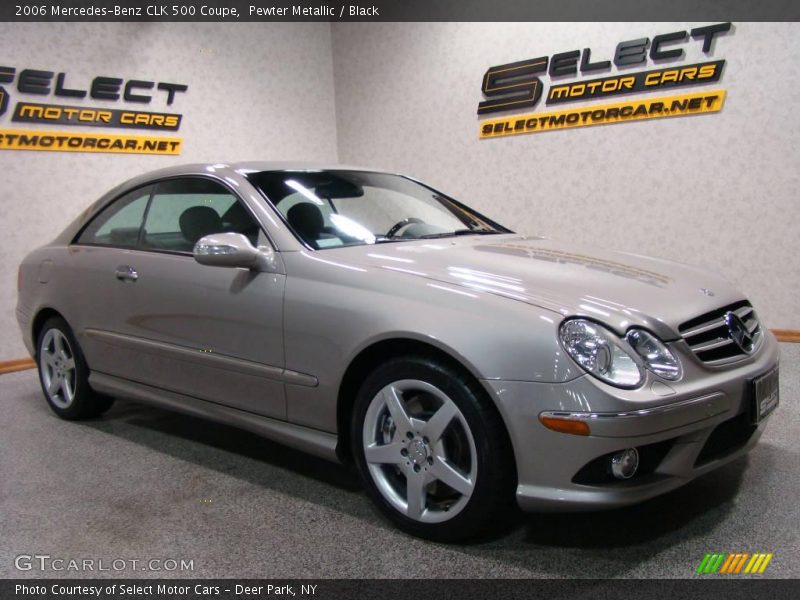 Pewter Metallic / Black 2006 Mercedes-Benz CLK 500 Coupe