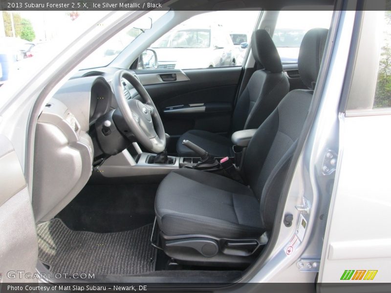 Ice Silver Metallic / Black 2013 Subaru Forester 2.5 X