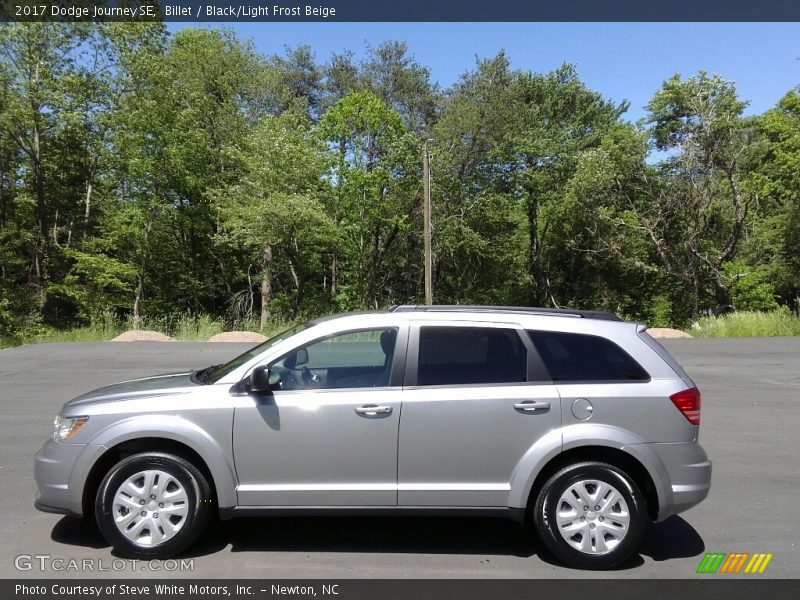 Billet / Black/Light Frost Beige 2017 Dodge Journey SE