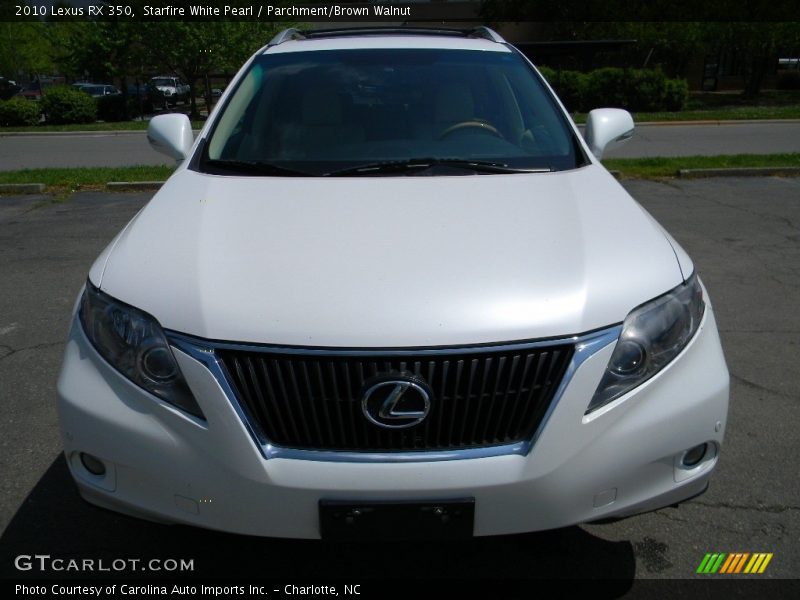 Starfire White Pearl / Parchment/Brown Walnut 2010 Lexus RX 350