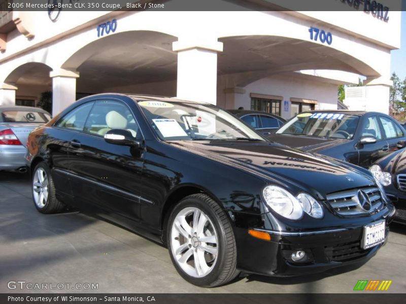 Black / Stone 2006 Mercedes-Benz CLK 350 Coupe