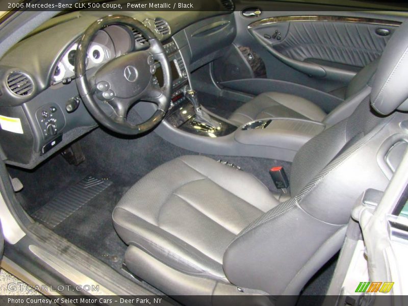 Pewter Metallic / Black 2006 Mercedes-Benz CLK 500 Coupe
