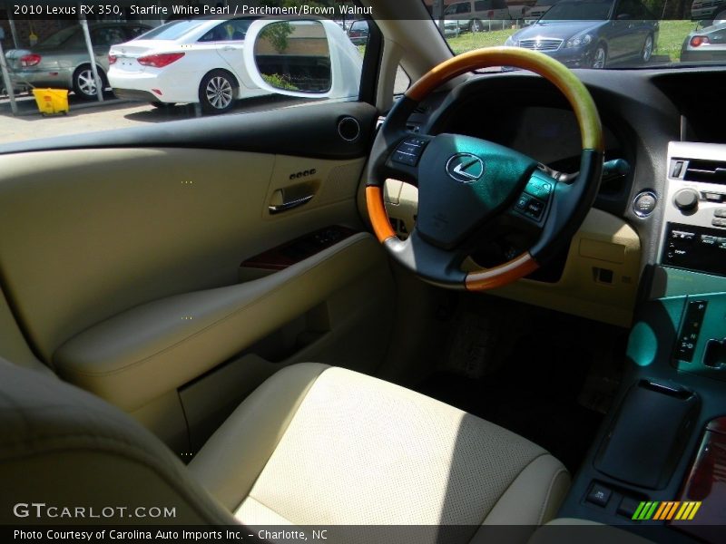 Starfire White Pearl / Parchment/Brown Walnut 2010 Lexus RX 350