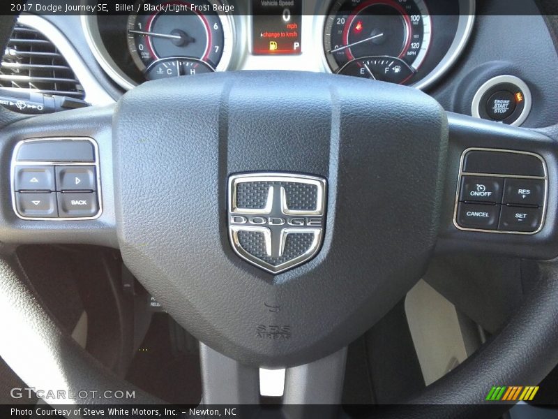 Billet / Black/Light Frost Beige 2017 Dodge Journey SE