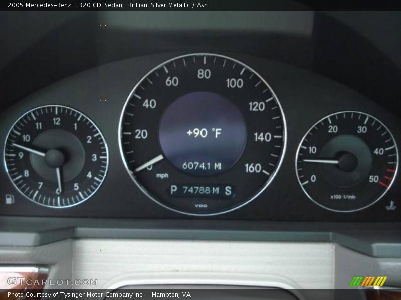 Brilliant Silver Metallic / Ash 2005 Mercedes-Benz E 320 CDI Sedan