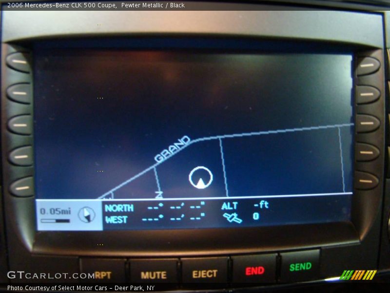 Pewter Metallic / Black 2006 Mercedes-Benz CLK 500 Coupe