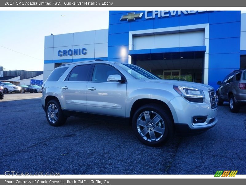 Quicksilver Metallic / Ebony 2017 GMC Acadia Limited FWD