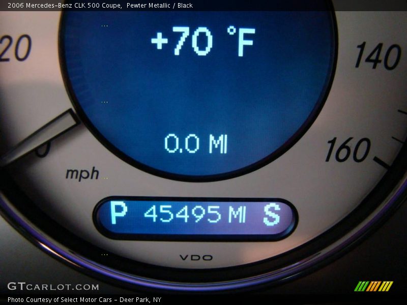 Pewter Metallic / Black 2006 Mercedes-Benz CLK 500 Coupe