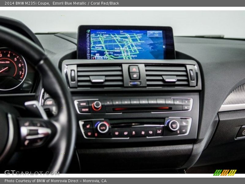 Estoril Blue Metallic / Coral Red/Black 2014 BMW M235i Coupe