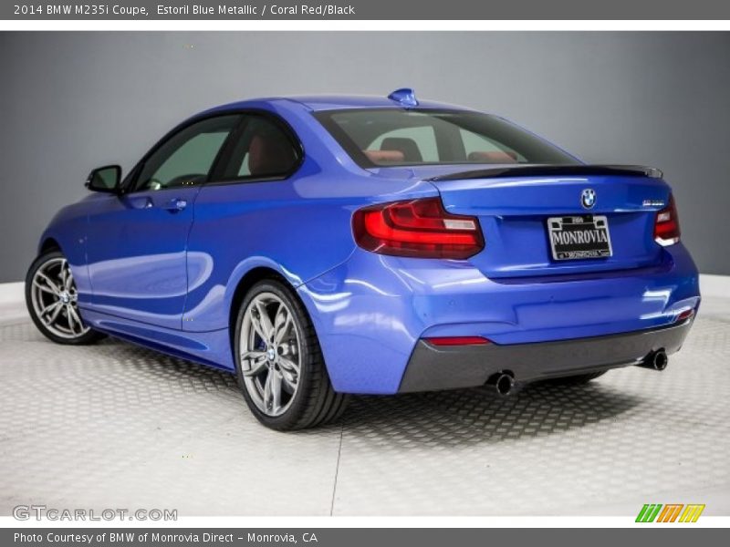 Estoril Blue Metallic / Coral Red/Black 2014 BMW M235i Coupe