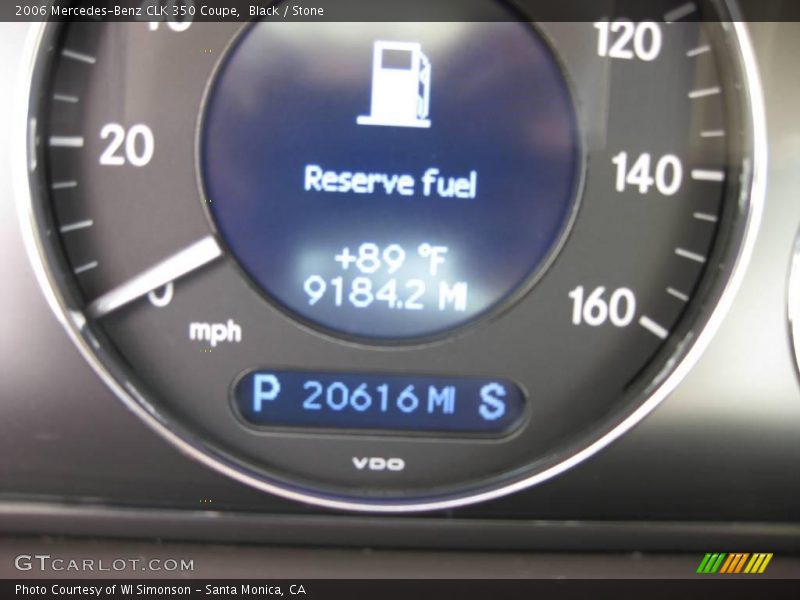 Black / Stone 2006 Mercedes-Benz CLK 350 Coupe