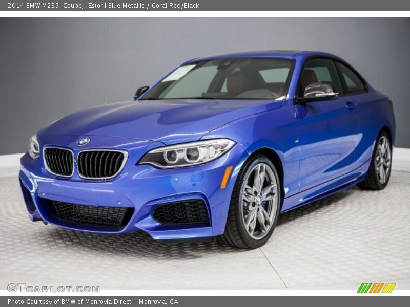 Estoril Blue Metallic / Coral Red/Black 2014 BMW M235i Coupe