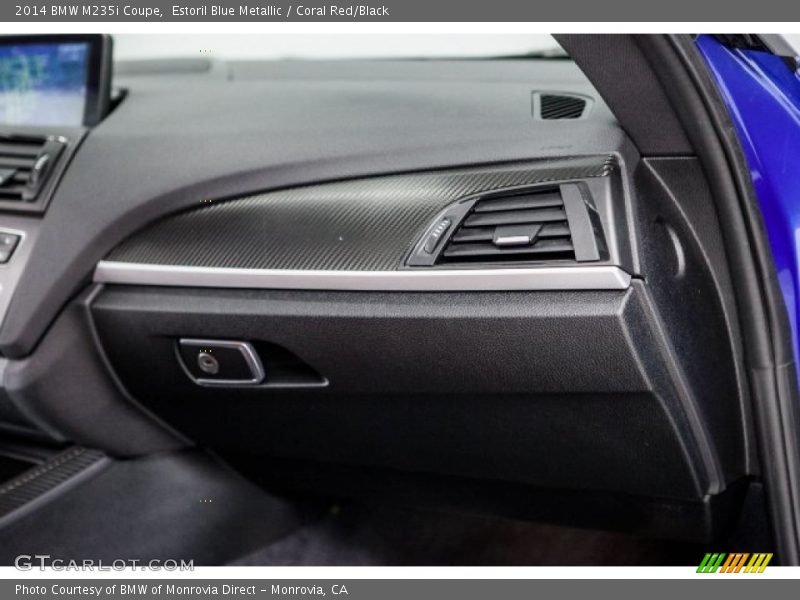 Estoril Blue Metallic / Coral Red/Black 2014 BMW M235i Coupe