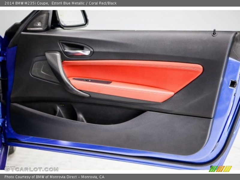 Estoril Blue Metallic / Coral Red/Black 2014 BMW M235i Coupe