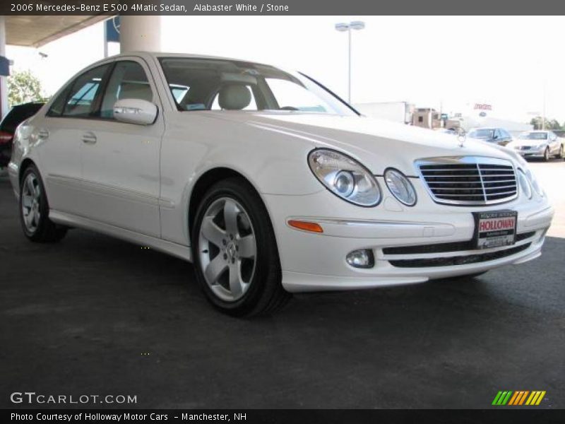 Alabaster White / Stone 2006 Mercedes-Benz E 500 4Matic Sedan