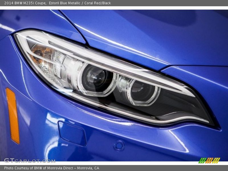 Estoril Blue Metallic / Coral Red/Black 2014 BMW M235i Coupe