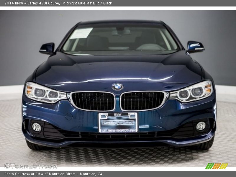 Midnight Blue Metallic / Black 2014 BMW 4 Series 428i Coupe