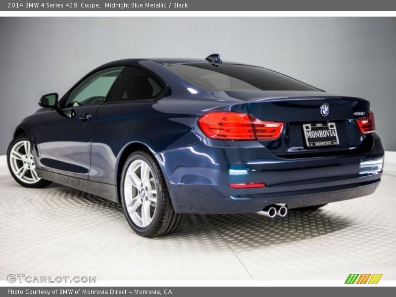 Midnight Blue Metallic / Black 2014 BMW 4 Series 428i Coupe