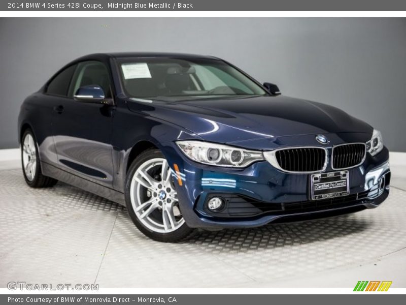 Midnight Blue Metallic / Black 2014 BMW 4 Series 428i Coupe