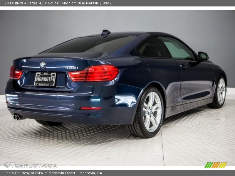 Midnight Blue Metallic / Black 2014 BMW 4 Series 428i Coupe