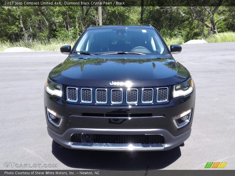 Diamond Black Crystal Pearl / Black 2017 Jeep Compass Limited 4x4
