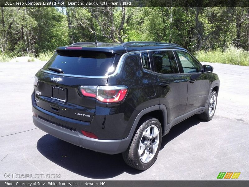 Diamond Black Crystal Pearl / Black 2017 Jeep Compass Limited 4x4