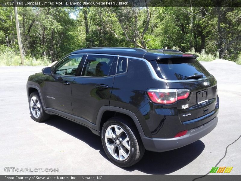 Diamond Black Crystal Pearl / Black 2017 Jeep Compass Limited 4x4