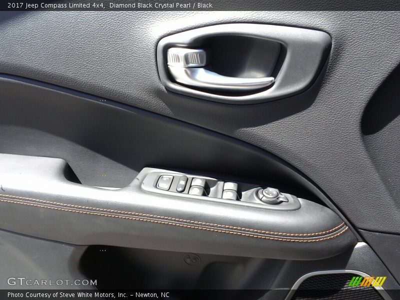 Diamond Black Crystal Pearl / Black 2017 Jeep Compass Limited 4x4