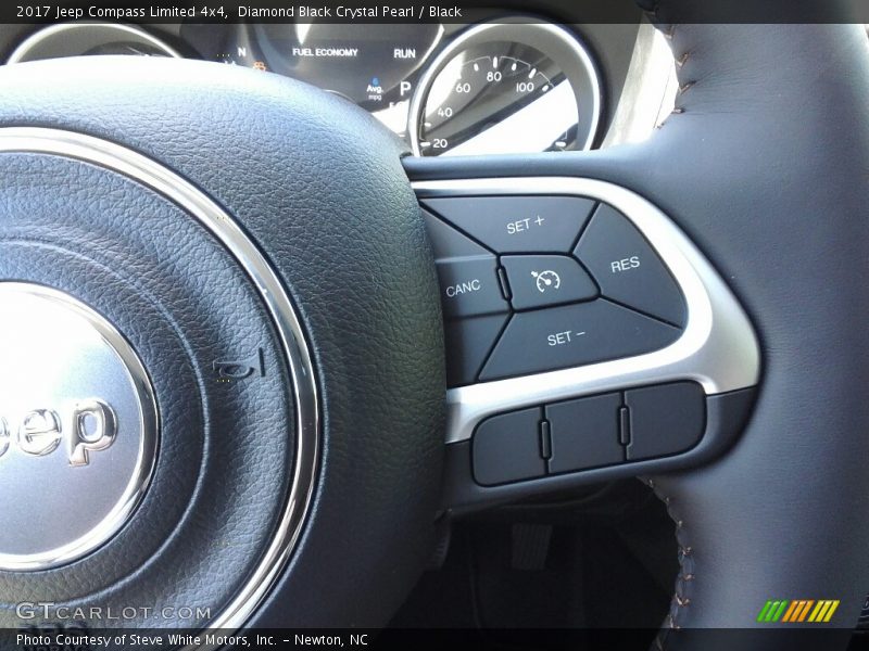 Diamond Black Crystal Pearl / Black 2017 Jeep Compass Limited 4x4