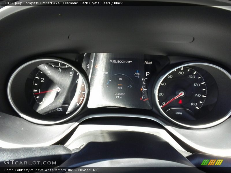 Diamond Black Crystal Pearl / Black 2017 Jeep Compass Limited 4x4