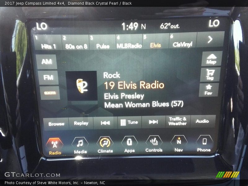 Diamond Black Crystal Pearl / Black 2017 Jeep Compass Limited 4x4