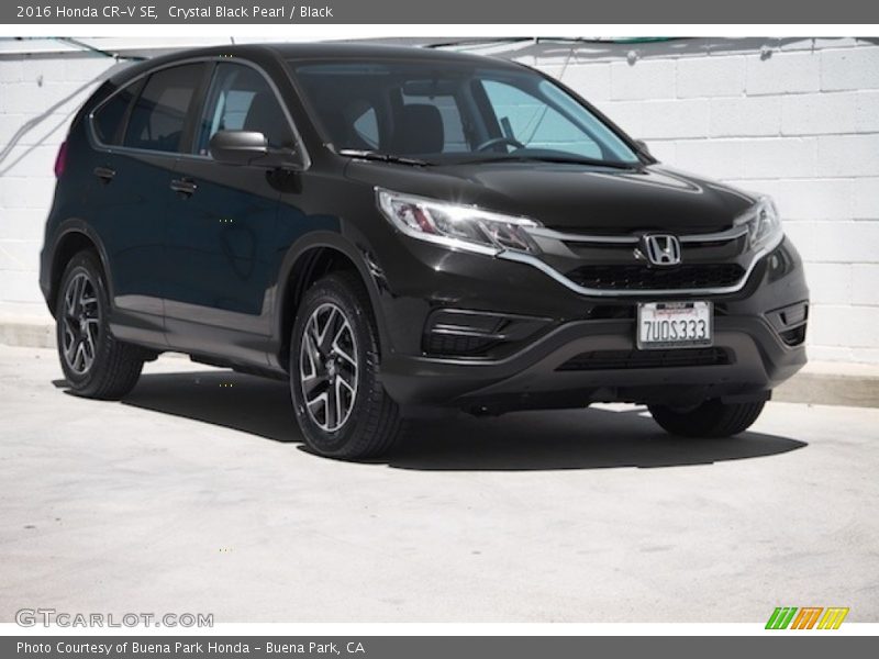 Crystal Black Pearl / Black 2016 Honda CR-V SE