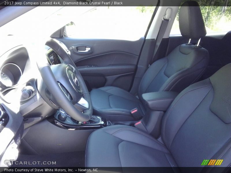 Diamond Black Crystal Pearl / Black 2017 Jeep Compass Limited 4x4