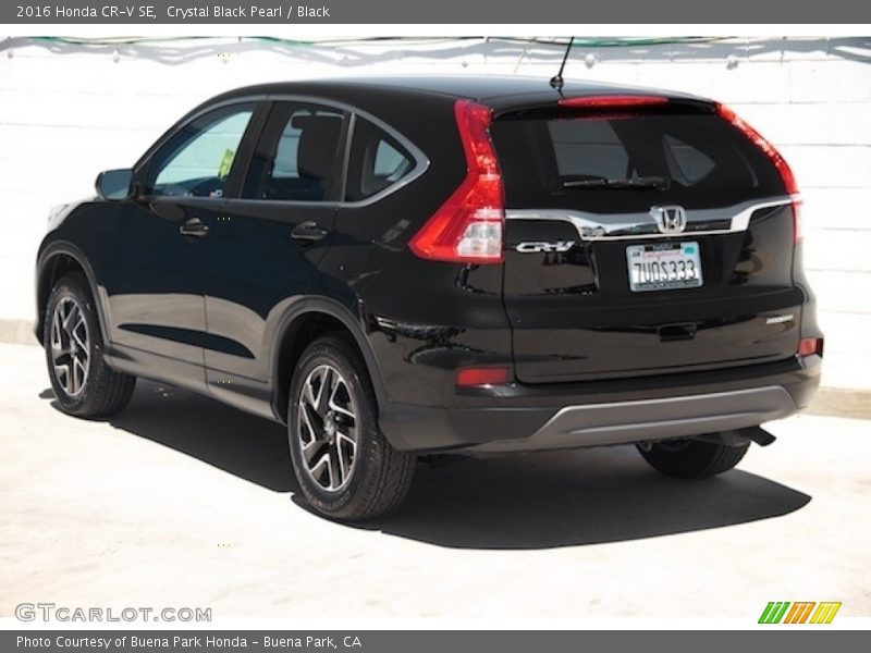 Crystal Black Pearl / Black 2016 Honda CR-V SE