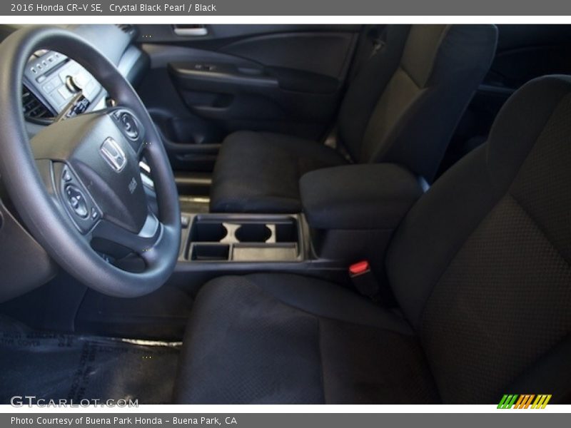 Crystal Black Pearl / Black 2016 Honda CR-V SE