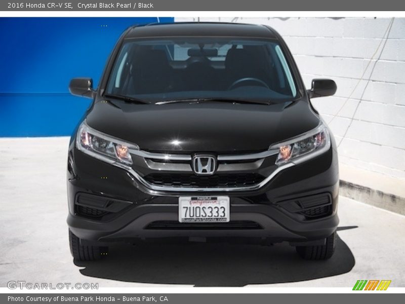 Crystal Black Pearl / Black 2016 Honda CR-V SE