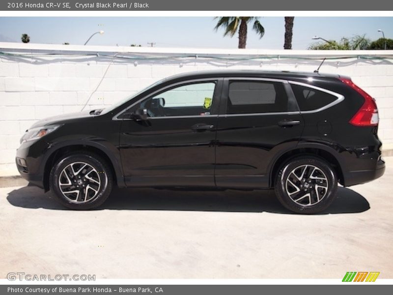 Crystal Black Pearl / Black 2016 Honda CR-V SE