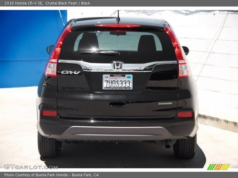 Crystal Black Pearl / Black 2016 Honda CR-V SE