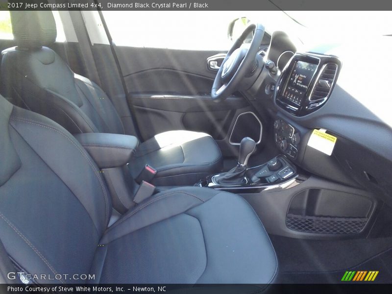Diamond Black Crystal Pearl / Black 2017 Jeep Compass Limited 4x4