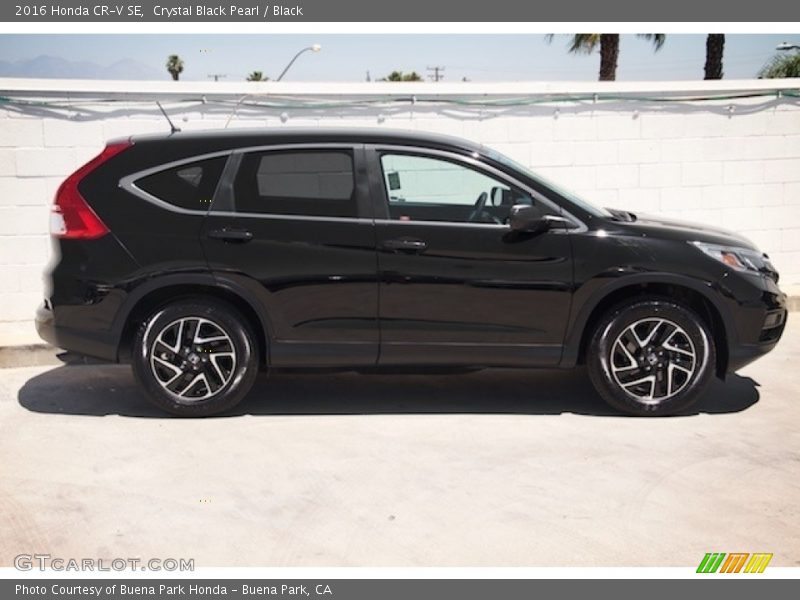 Crystal Black Pearl / Black 2016 Honda CR-V SE