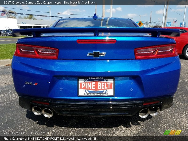 Hyper Blue Metallic / Jet Black 2017 Chevrolet Camaro ZL1 Coupe