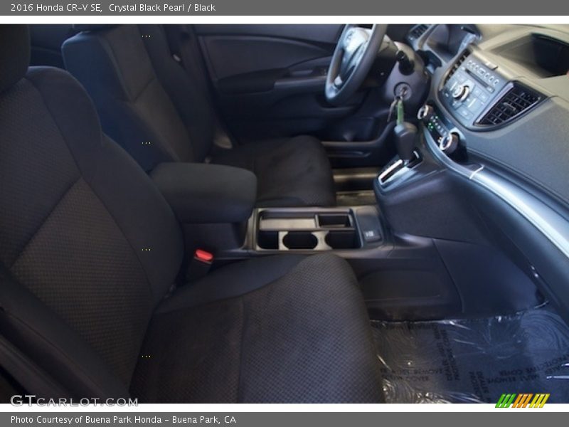 Crystal Black Pearl / Black 2016 Honda CR-V SE