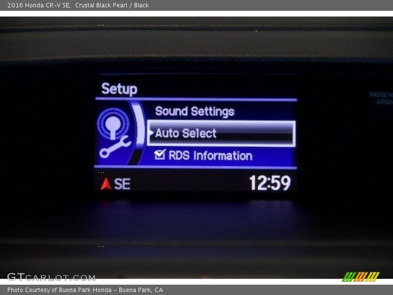 Crystal Black Pearl / Black 2016 Honda CR-V SE