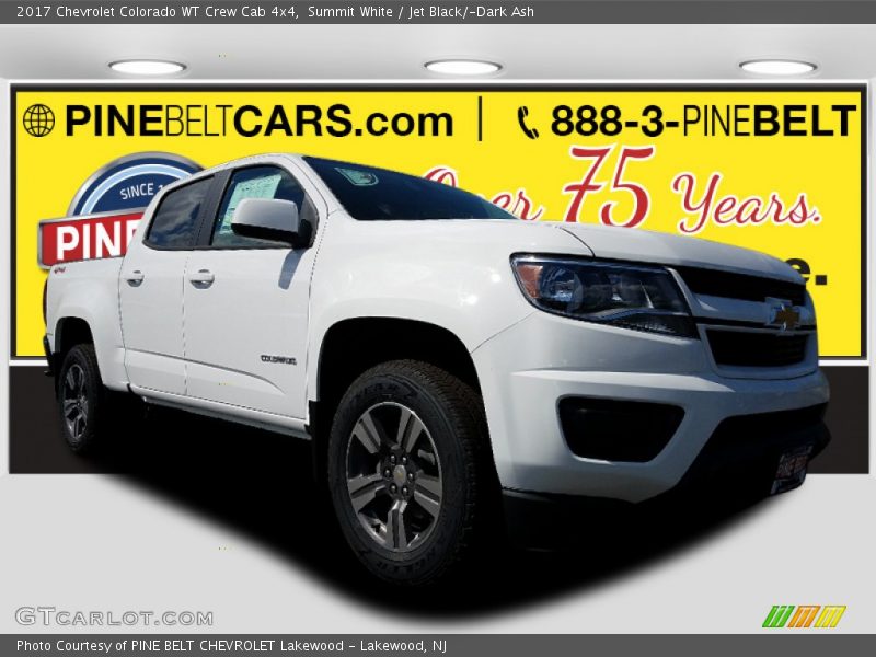 Summit White / Jet Black/­Dark Ash 2017 Chevrolet Colorado WT Crew Cab 4x4