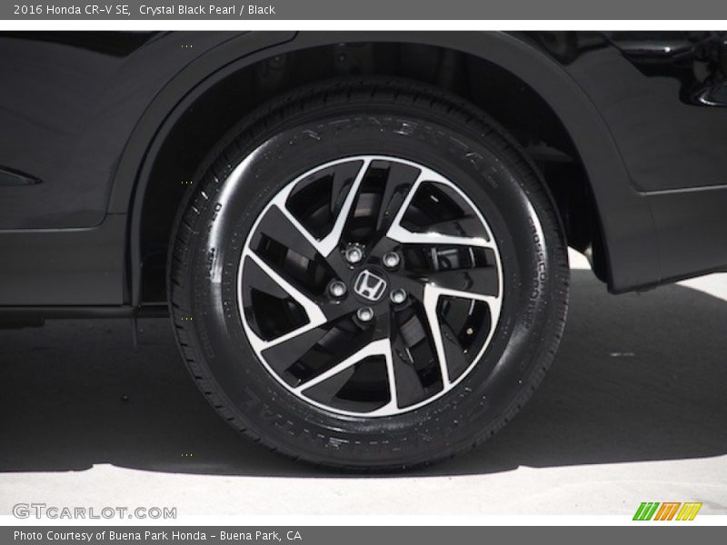 Crystal Black Pearl / Black 2016 Honda CR-V SE