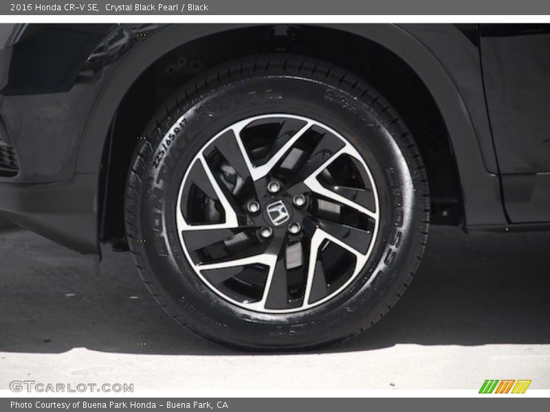 Crystal Black Pearl / Black 2016 Honda CR-V SE