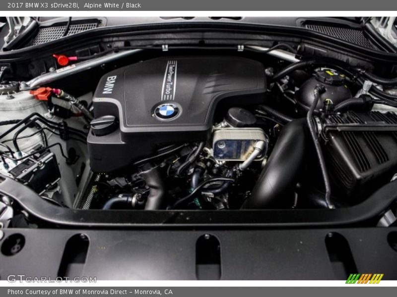 Alpine White / Black 2017 BMW X3 sDrive28i