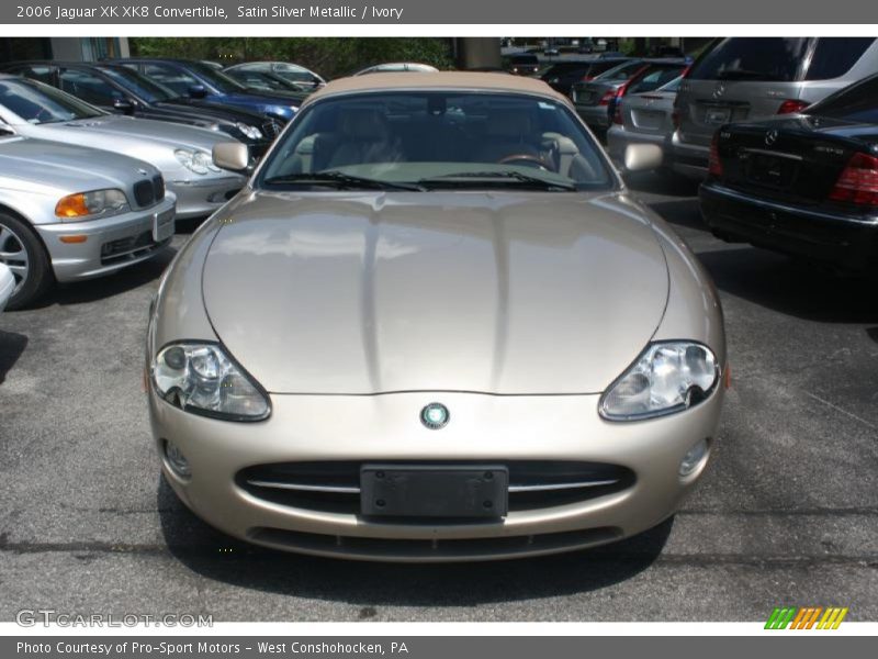 Satin Silver Metallic / Ivory 2006 Jaguar XK XK8 Convertible