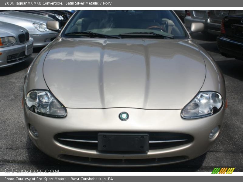 Satin Silver Metallic / Ivory 2006 Jaguar XK XK8 Convertible